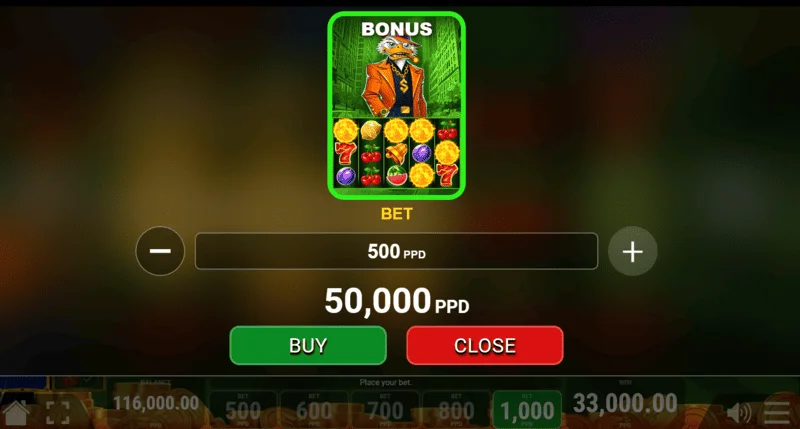 Fruit Attack 5 Pate Link - buying the bonus round